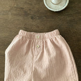 Square Cotton Pants für Babys – Weiche Baumwollhosen mit elastischem Bund