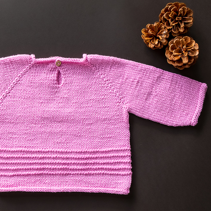 SnuggleDreams Baby Pullover – Handgestrickt aus Merino- und Alpakawolle, Weich & Atmungsaktiv