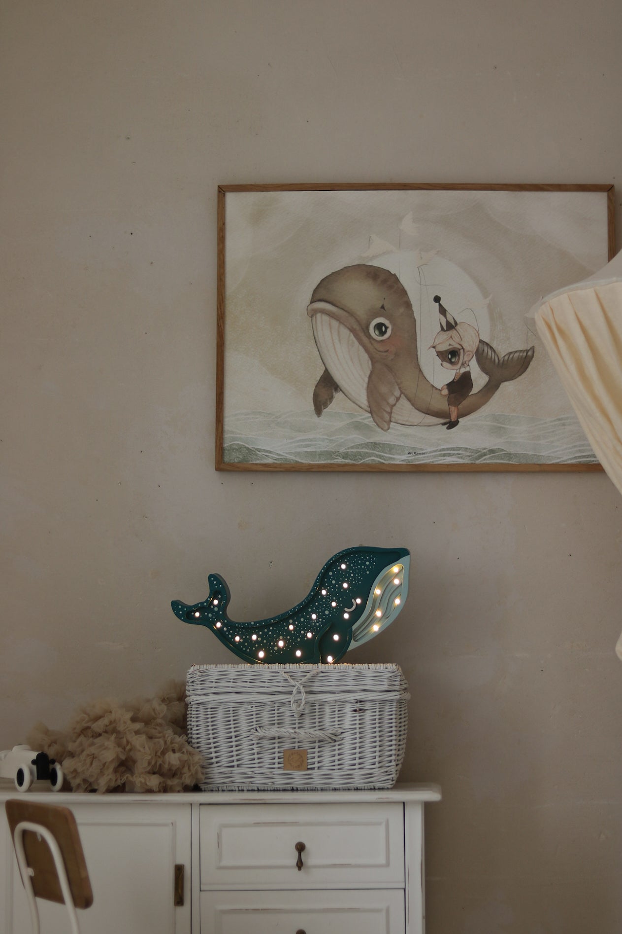 Little Lights Whale Lamp | Galaxy Teal
