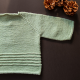 SnuggleDreams Baby Pullover – Handgestrickt aus Merino- und Alpakawolle, Weich & Atmungsaktiv