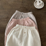 Square Cotton Pants für Babys – Weiche Baumwollhosen mit elastischem Bund