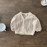 Twist Cardigan für Babys – Weicher Strick-Cardigan mit Zopfmuster