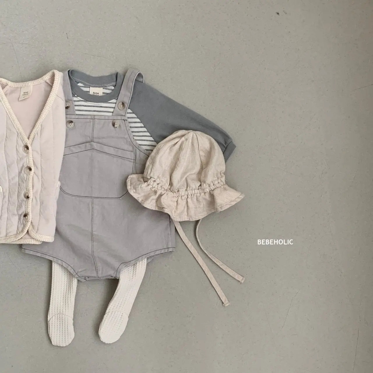 Chino Dungarees Bodysuit Bebe Holic