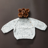 Newborn Speckled Wool Pullover