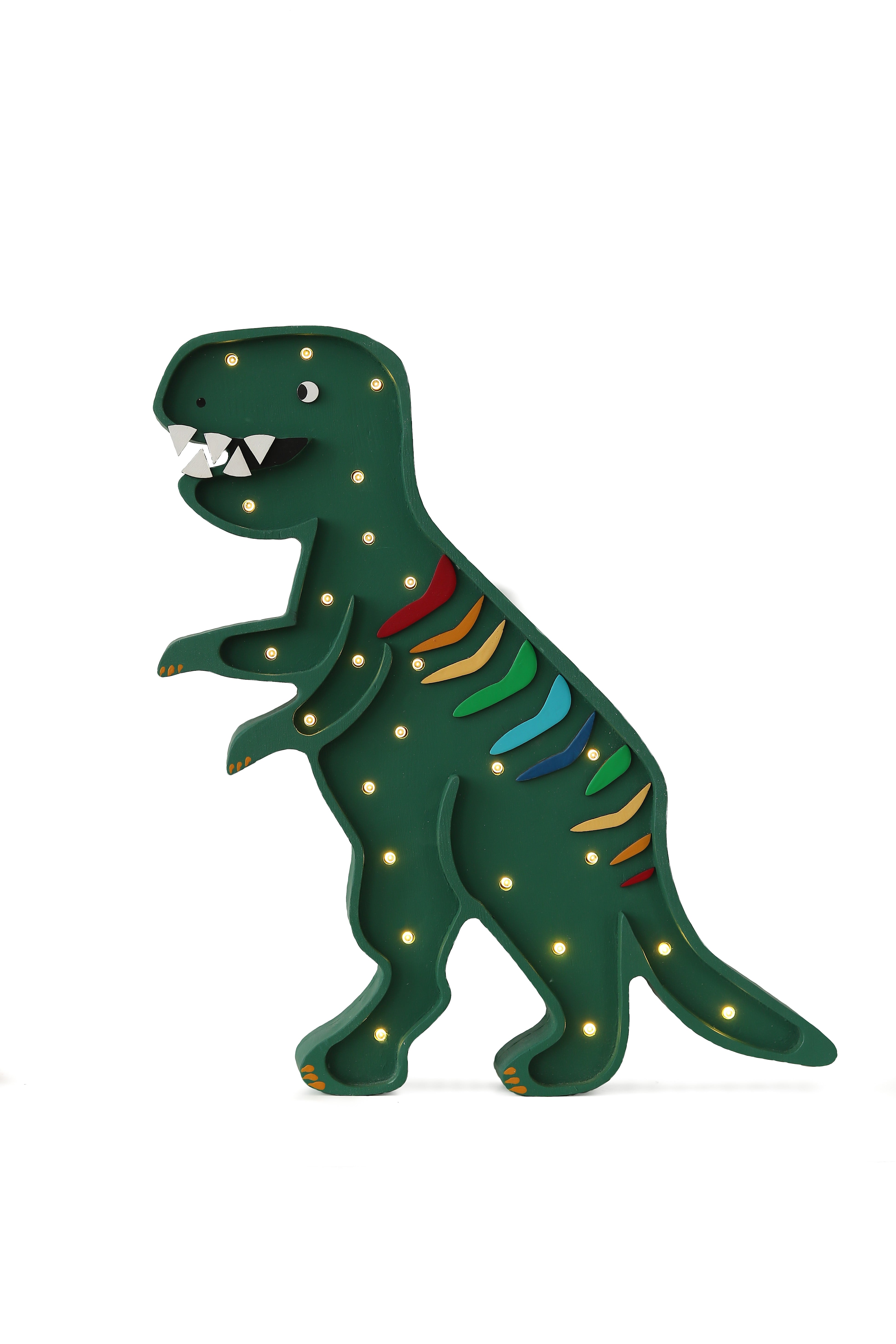 Little Lights - Dino T.Rex Lamp | Rainbow Green