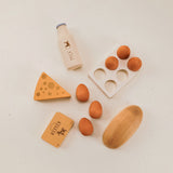 WOODEN PLAY FOOD SET / COUNTRY PRODUCTS