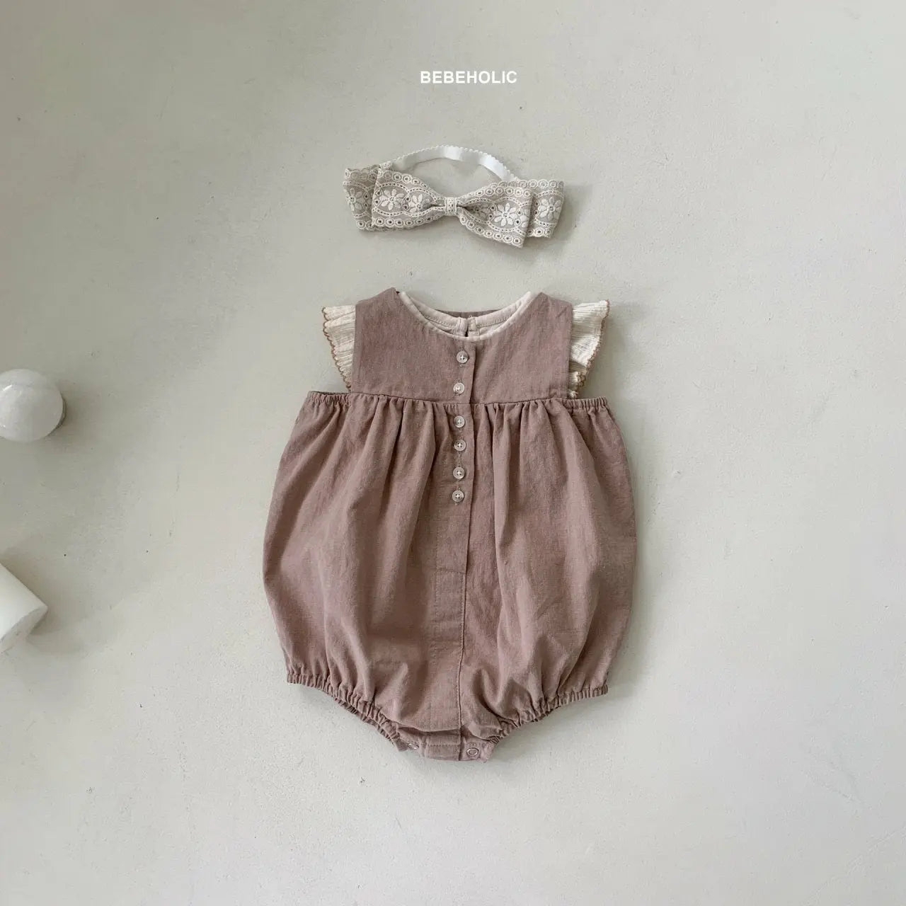 Linen Sleeveless Bodysuit Bebe Holic