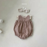 Linen Sleeveless Bodysuit Bebe Holic