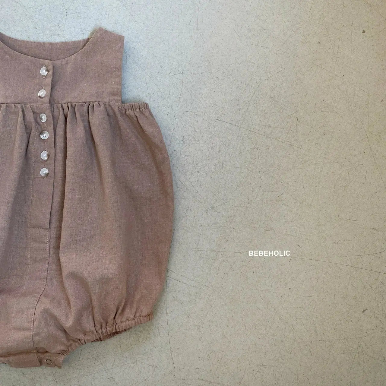 Linen Sleeveless Bodysuit Bebe Holic