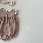 Linen Sleeveless Bodysuit Bebe Holic