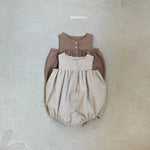 Linen Sleeveless Bodysuit Bebe Holic