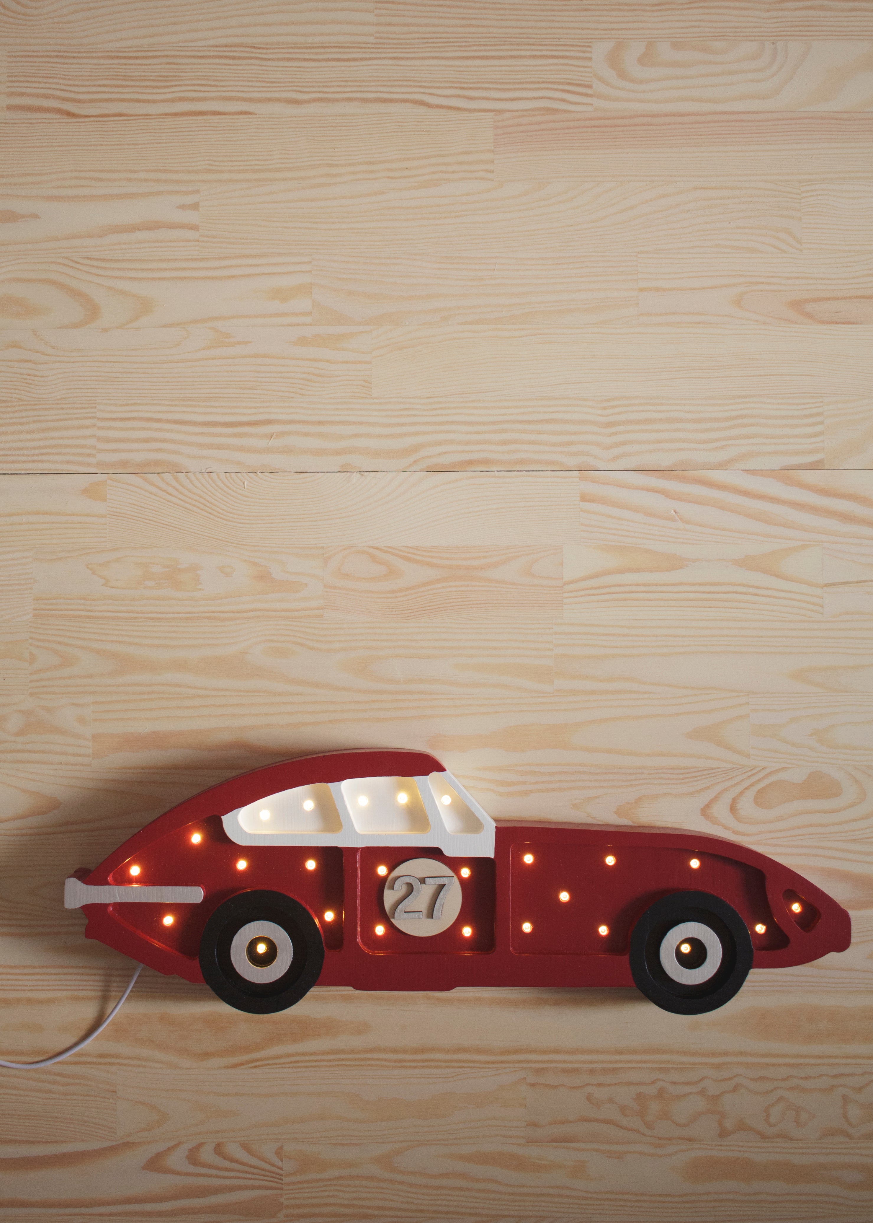 Little Lights - Freccia Rossa Race Car Lampe - Perfektes Nachtlicht für Kinder