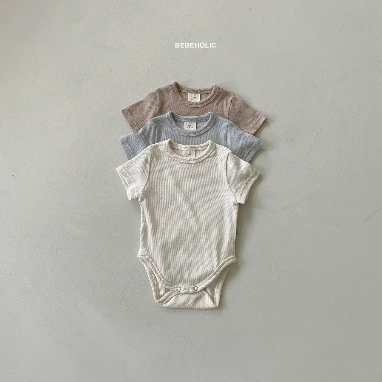 Rib Shirt Sleeves Bodysuit Cozy Kidz