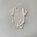 Rib Shirt Sleeves Bodysuit Cozy Kidz