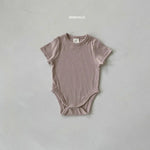 Rib Shirt Sleeves Bodysuit Cozy Kidz