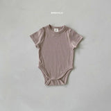 Rib Shirt Sleeves Bodysuit Cozy Kidz