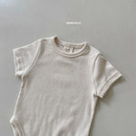 Rib Shirt Sleeves Bodysuit Cozy Kidz